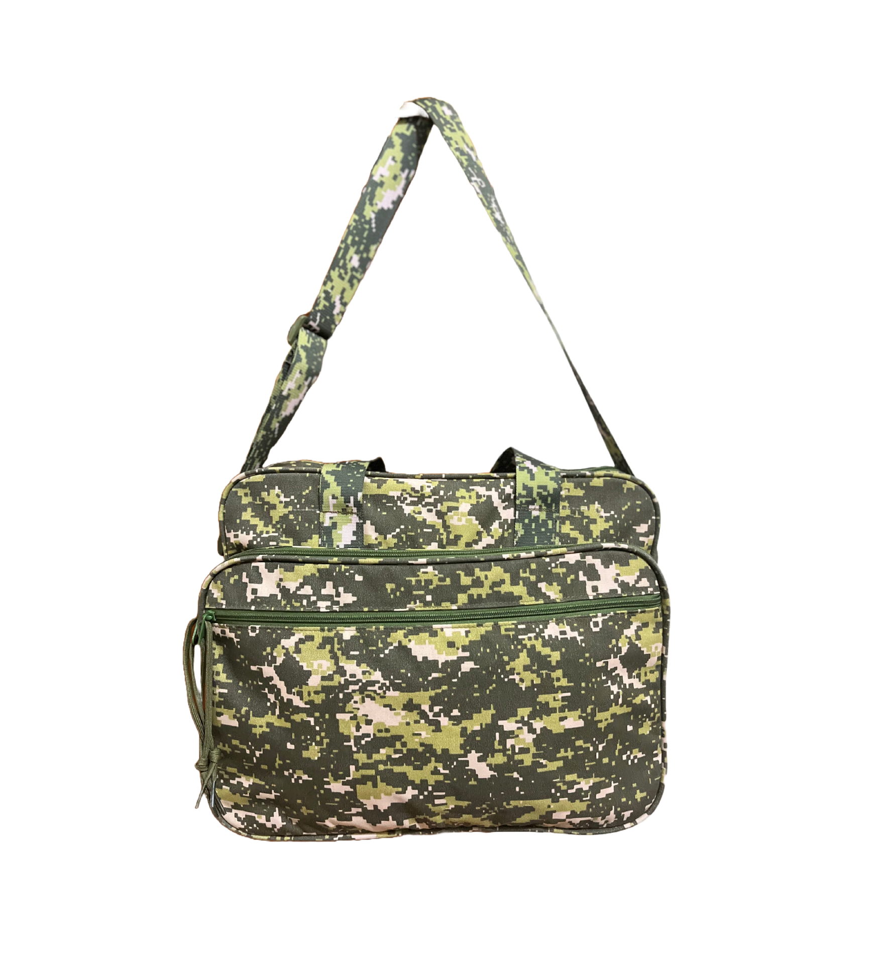 Military Document & Laptop Bag - Digital Green Camo